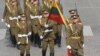 France -- Lithuanian army takes part in parade in Paris, 14Jul2007